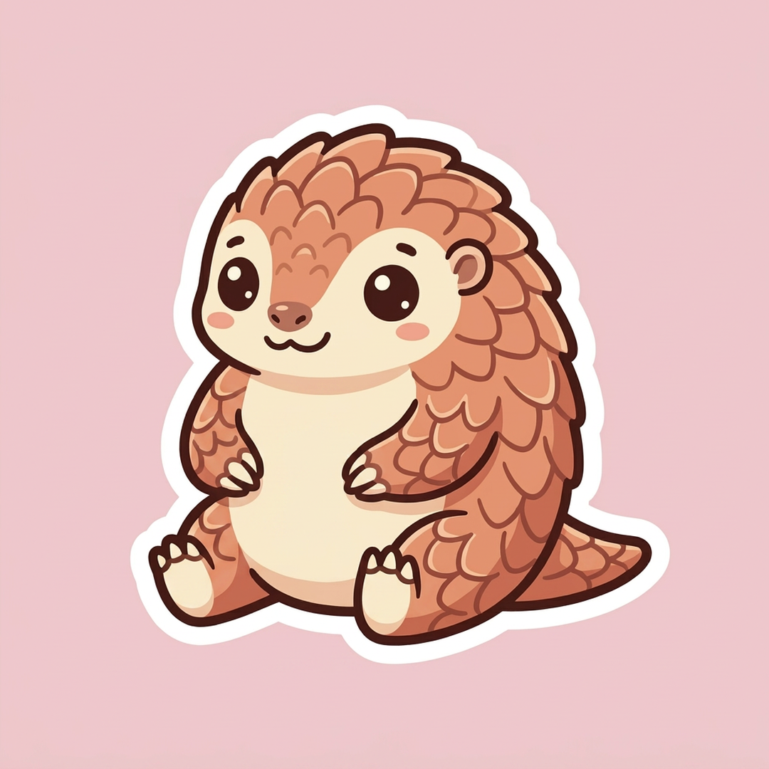 rollo, a small round pangolin